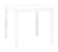 Table En Résine 80 X 80 X H72 Cm Blanche Mobilier D'extérieur Tbl028bi