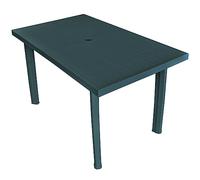 Table rectangulaire en pvc - Vert - 126 x 76 x 72 cm