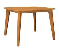 vidaXL Table de Jardin Table Ronde de Terrasse Meuble de Patio Table d'Extérieur Meuble d'Arrière-Cour 110x110x75 cm Bois d'Acacia Solide