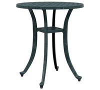 vidaXL Table de Jardin Vert Ø48x53 cm Aluminium coulé