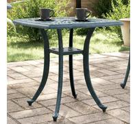 Vidaxl Table De Jardin Vert 53x53x53 Cm Aluminium Coulé