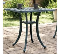 Vidaxl Table De Jardin Vert 53x53x53 Cm Aluminium Coulé