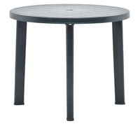 vidaXL Table de jardin 89 cm Plastique Vert