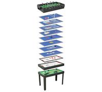 vidaXL Table de jeu multiple 15 en 1 121x61x82 cm Noir