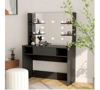 vidaXL Table de Maquillage avec Eclairage LED Coiffeuse Table Cosmétique Meuble de Chambre à Coucher Maison Intérieur 331540