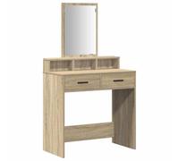 Table De Maquillage Vidaxl Avec Tiroirs En Chêne Sonoma 79x41x140 Cm