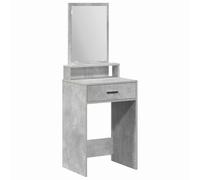 vidaXL Table de Maquillage avec des tiroirs Gris béton 50x41x140 cm