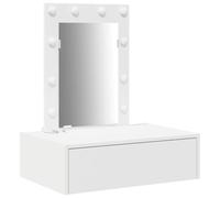 vidaXL Table de Maquillage Murale avec Lumières LED - Blanc