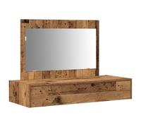vidaXL Table de Maquillage Murale - Bois Vintage - 100x40x70 cm
