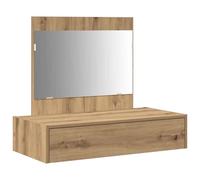 vidaXL Table de Maquillage Murale Chêne Artisanale 83x40x70 cm
