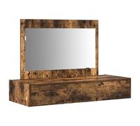 vidaXL Coiffeuse avec rangement Marron 100 x 40 x 70 cm Bois composite