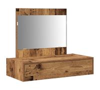 vidaXL Coiffeuse avec tiroirs brun 83 x 40 x 70 cm Bois composite