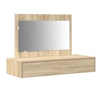 vidaXL Table de Maquillage Suspendue Chêne Sonoma 100x40x70 cm