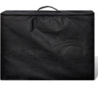 vidaXL Table de massage pliante 3 zones avec châssis en bois noir