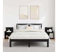 vidaXL Table de nuit 2 pcs chêne noir 40 x 35 x 60 cm bois composite