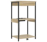 Vidaxl Table De Nuit Avec Station De Chargement Chêne Sonoma