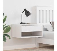 vidaXL Table de nuit blanche 50 x 32,5 x 24 cm pin massif