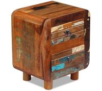 vidaXL Table de nuit Bois récupération massif 43 x 33 51 cm