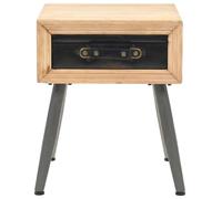 vidaXL Table de nuit en bois massif de sapin 43x38x50 cm