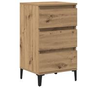 Table De Chevet Vidaxl Chêne Artisan 40x35x70 Cm Bois D'ingénierie