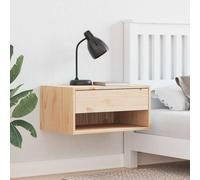 vidaXL Table de nuit marron 50 x 32,5 x 24 cm pin massif