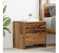 vidaXL Table de nuit - Mobilier rustique pour ta chambre. C'est un petit support pour tous tes essentiels de nuit 875234