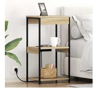 vidaXL Table de nuit moderne, rangement compact pour une chambre minimaliste, petit meuble de lit. 859546
