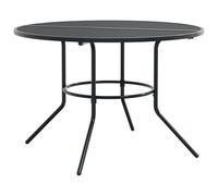 vidaXL Table de Patio Ronde Anthracite Acier Enduit de Poudre, Table d'extérieur, Meuble Bistro, Table Bistro, Table de Jardin