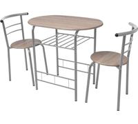 vidaXL Table de petit déjeuner Bar Set MDF