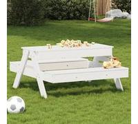 Table de Pique-nique avec Bac à Sable pour Enfants, Table de Pique-nique avec Sièges, Table de Jardin pour Jeux 832593