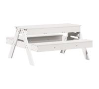 vidaXL Table de Pique-nique avec Bac à Sable pour Enfants, Table de Pique-nique avec Sièges, Table de Jardin pour Jeux 832593