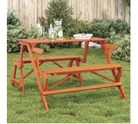 vidaXL Table de pique-nique 2 en 1 convertible sapin massif avec bancs 4008992