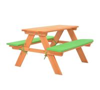 Vidaxl Table De Pique-Nique Pour Enfants Avec Bancs 89x79x50 Cm Sapin