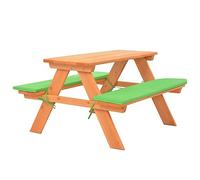 vidaXL Table de Pique-Nique pour Enfants avec bancs 89x79x50 cm Sapin