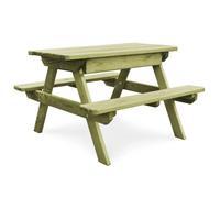 vidaXL Table de pique-nique pour enfants avec bancs Pinède imprégnée 45148