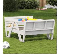 vidaXL Table de pique-nique pour enfants 832602 – Rectangulaire moderne pour jardin/terrasse/patio