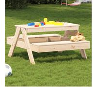 vidaXL Table de pique-nique pour enfants 832596 - Rectangulaire, moderne pour jardin/terrasse/patio