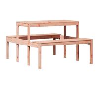 Table de Pique-nique, Table à Manger Rectangulaire, Meuble de Camping Jardin Terrasse Patio Extérieur, Moderne, Bois 832560