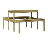 vidaXL Table de Pique-nique, Table à Manger Rectangulaire, Meuble de Camping Jardin Terrasse Patio Extérieur, Moderne, Bois 832561