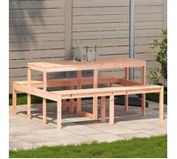 Table a manger fixe sans tiroir [en.casa] 4 personnes en bois massif 160 x 134 cm
