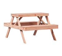 vidaXL Table de Pique-Nique, Table à Manger Rectangulaire, Meuble de Camping Jardin Terrasse Patio Extérieur, Moderne, Bois Massif de Douglas