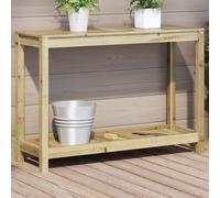 vidaXL Table de rempotage avec étagère 108x35x75 cm bois pin imprégné