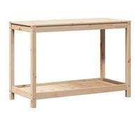 vidaXL Table de rempotage avec étagère 108x50x75 cm bois massif de pin