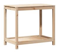 vidaXL Table de rempotage avec étagère 82,5x50x75cm Bois Massif de pin