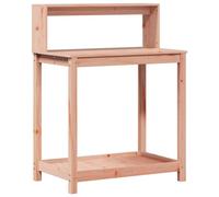 vidaXL Table de rempotage 82,5x50x109,5 cm Bois massif Douglas avec étagères