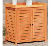 vidaXL Table de rempotage avec étagères marron bois massif de pin