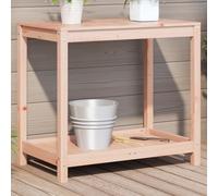 vidaXL Table de rempotage et étagère 82,5x50x75 cm bois massif douglas