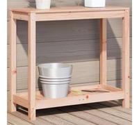 vidaXL Table de Rempotage et Étagère, Table de Plantation avec Rangement, Banc de Rempotage, Table à Plantes Jardin, Bois 832390 Marron
