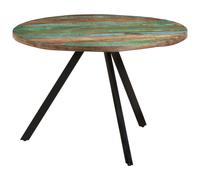 Vidaxl Table De Salle À Manger 110x75 Cm Bois Massif De Récupération Marron