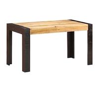vidaXL Table de salle à manger 140x70x76 cm Bois de manguier brut